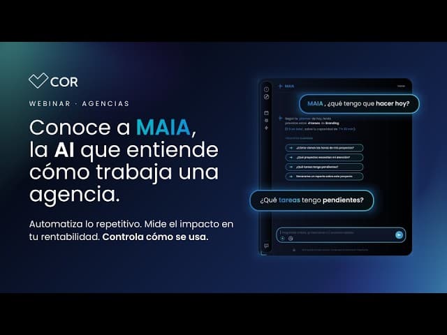 Conoce a MAIA, la AI de COR