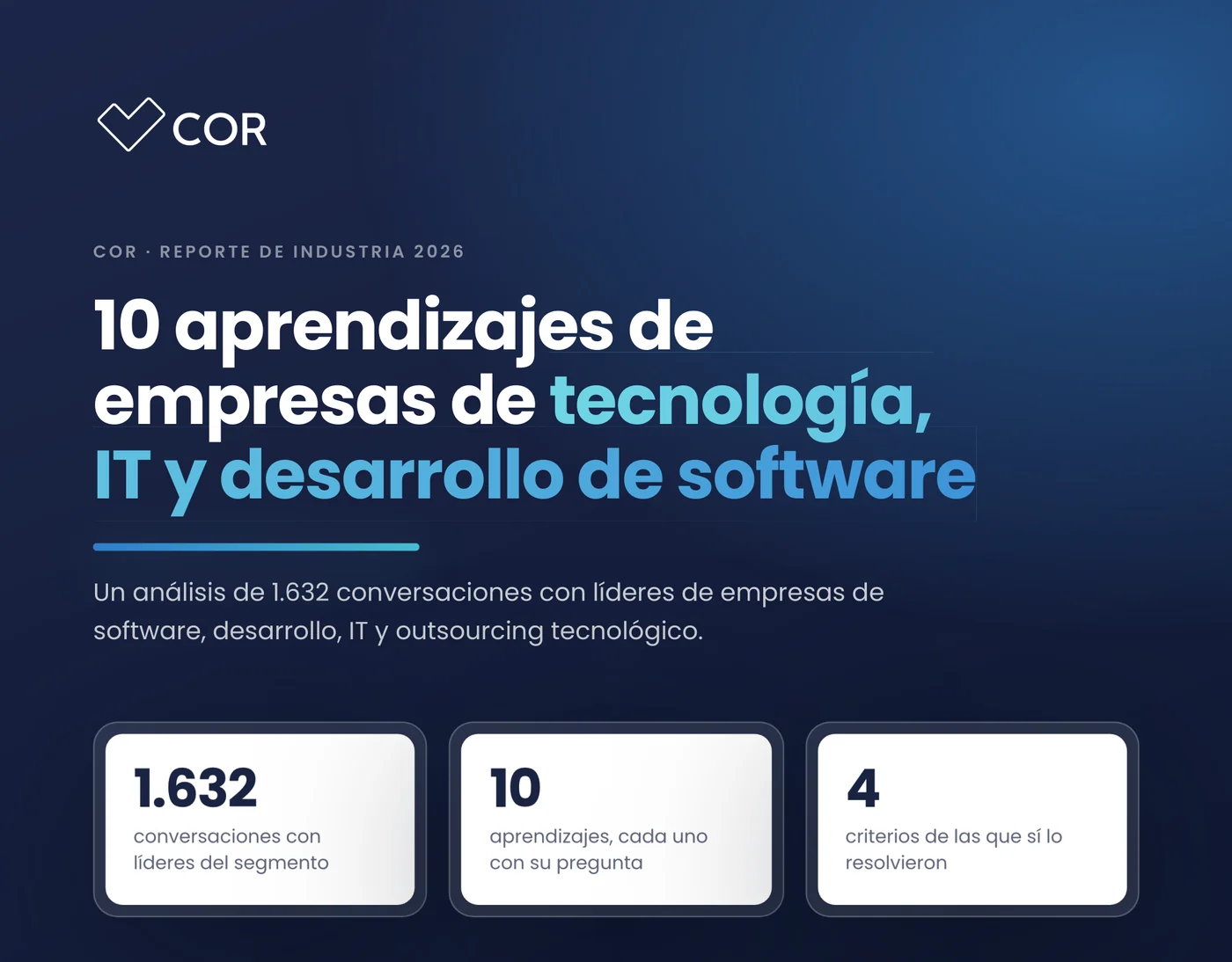 Portada del ebook: 10 aprendizajes de empresas de tecnología, IT y desarrollo