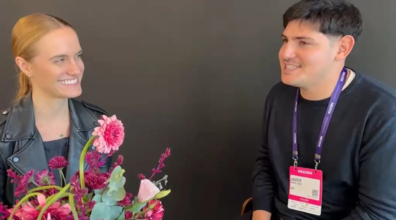 Greta Paz, CEO da Eyxo, durante a entrevista com COR no Proxxima 2026